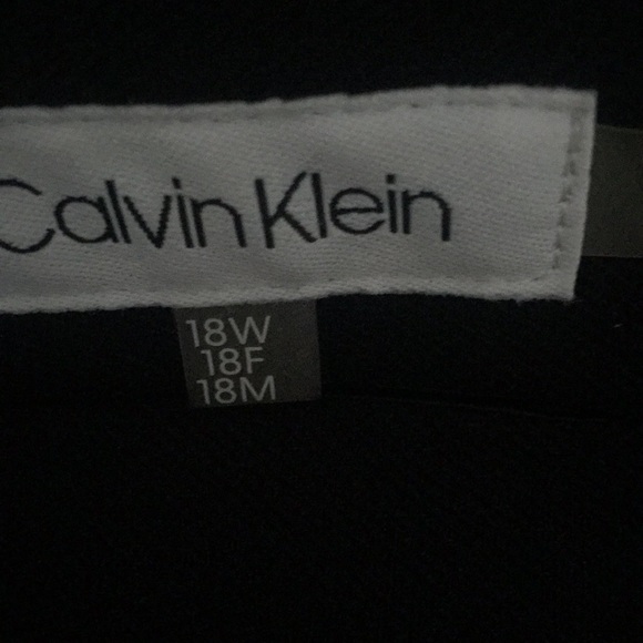 Calvin Klein~Black Velvet A-line Skirt Size 18 - Picture 2 of 4